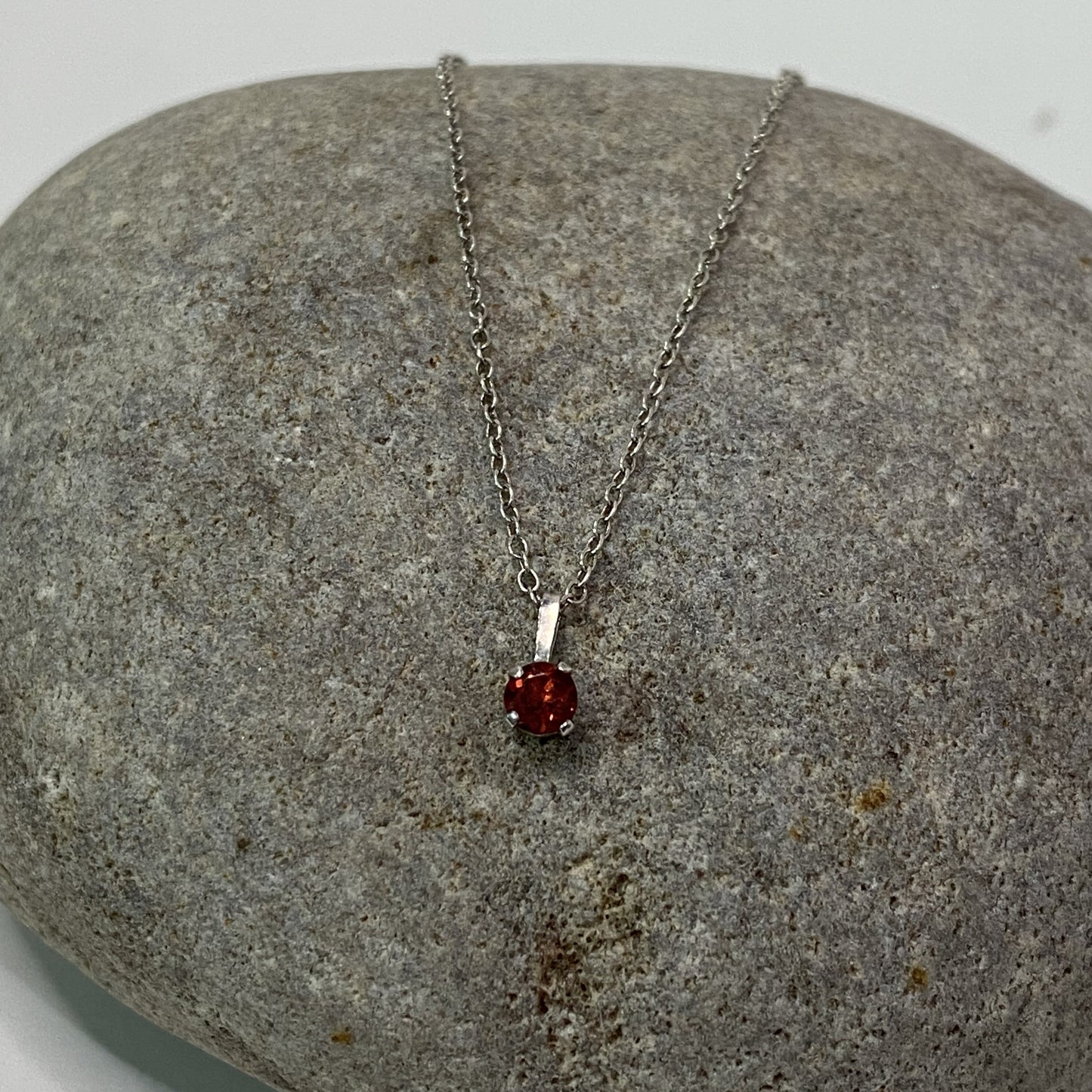 Sterling Silver .925 Colour Crystal Necklace