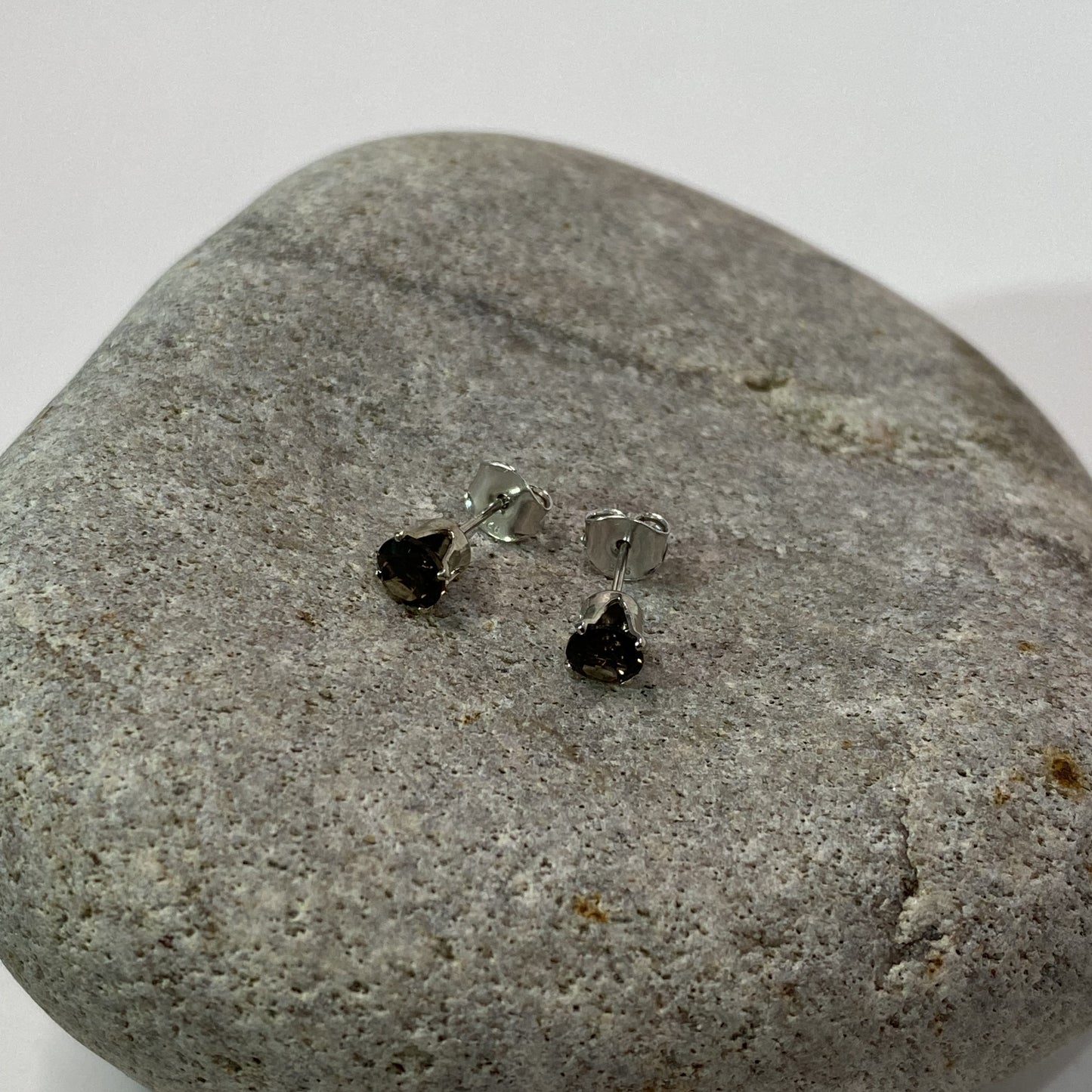 5mm Sterling Silver .925 Coloured Crystal Studs