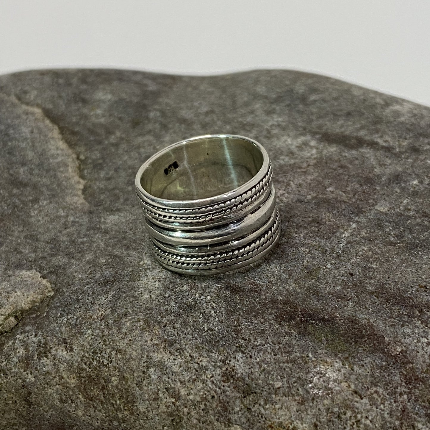 Sterling Silver .925 Wide Band Ring