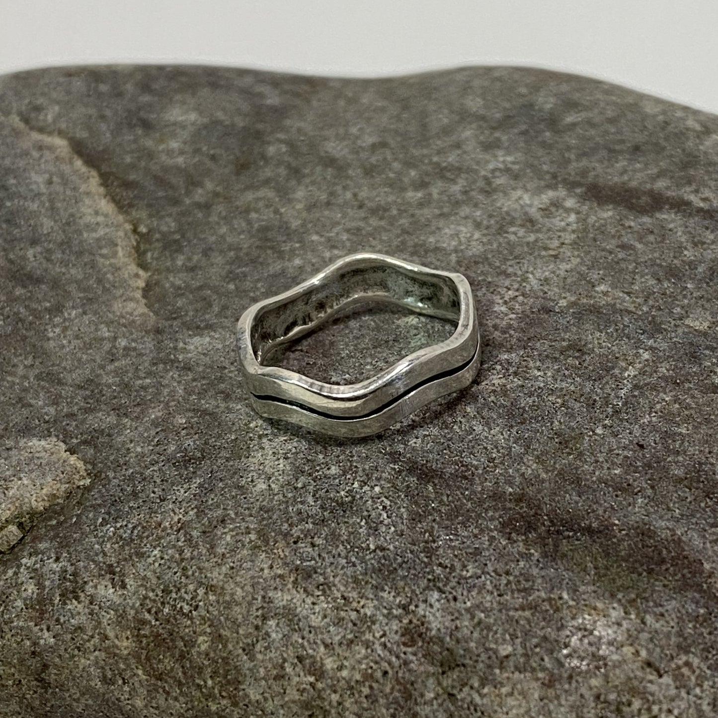 Sterling Silver .925 'Wave' Ring