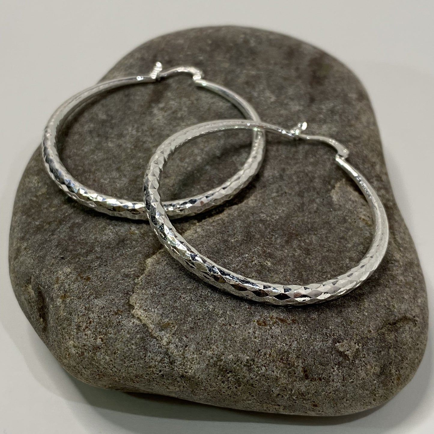 50mm Sterling Silver .925 Hoop Earrings