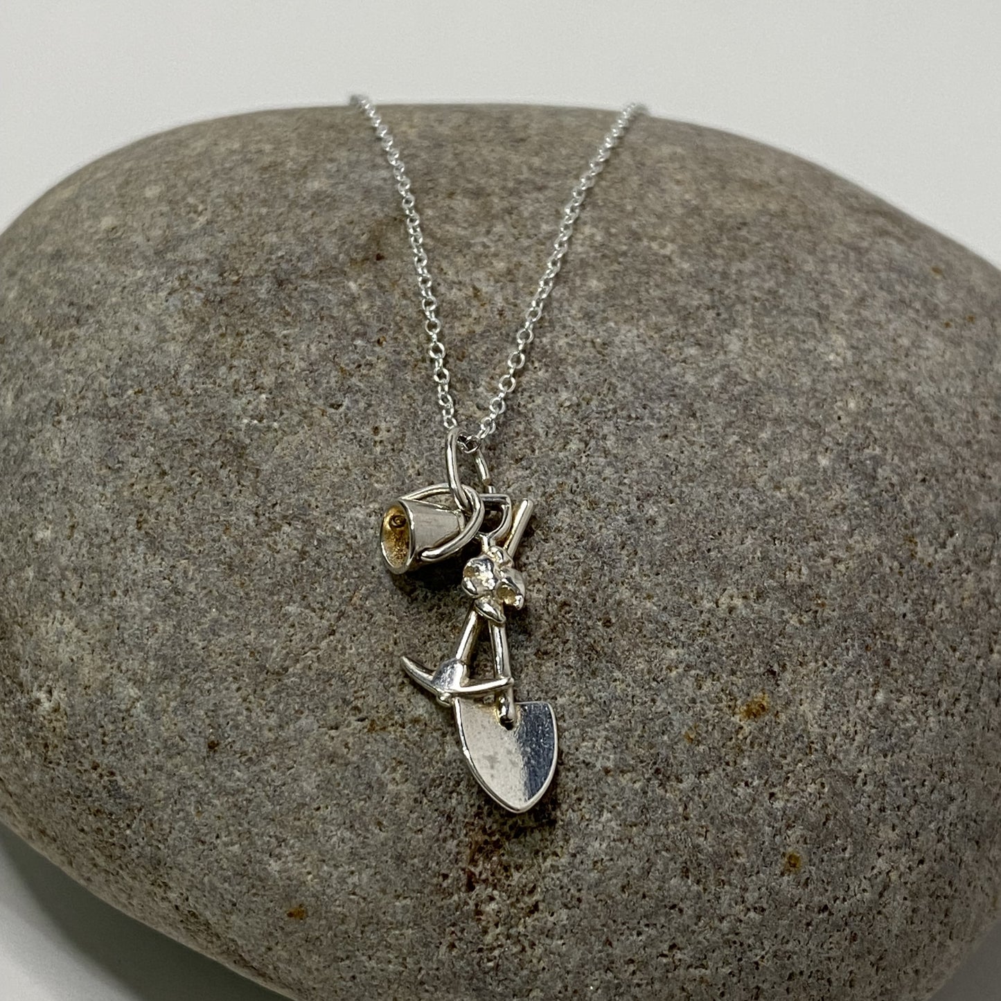 Sterling Silver .925 'Mining' Pendant Necklace