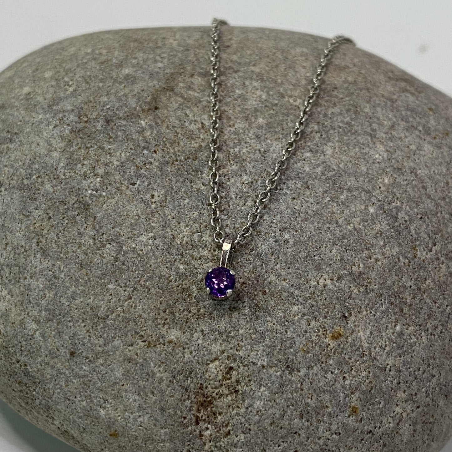 Sterling Silver .925 Colour Crystal Necklace