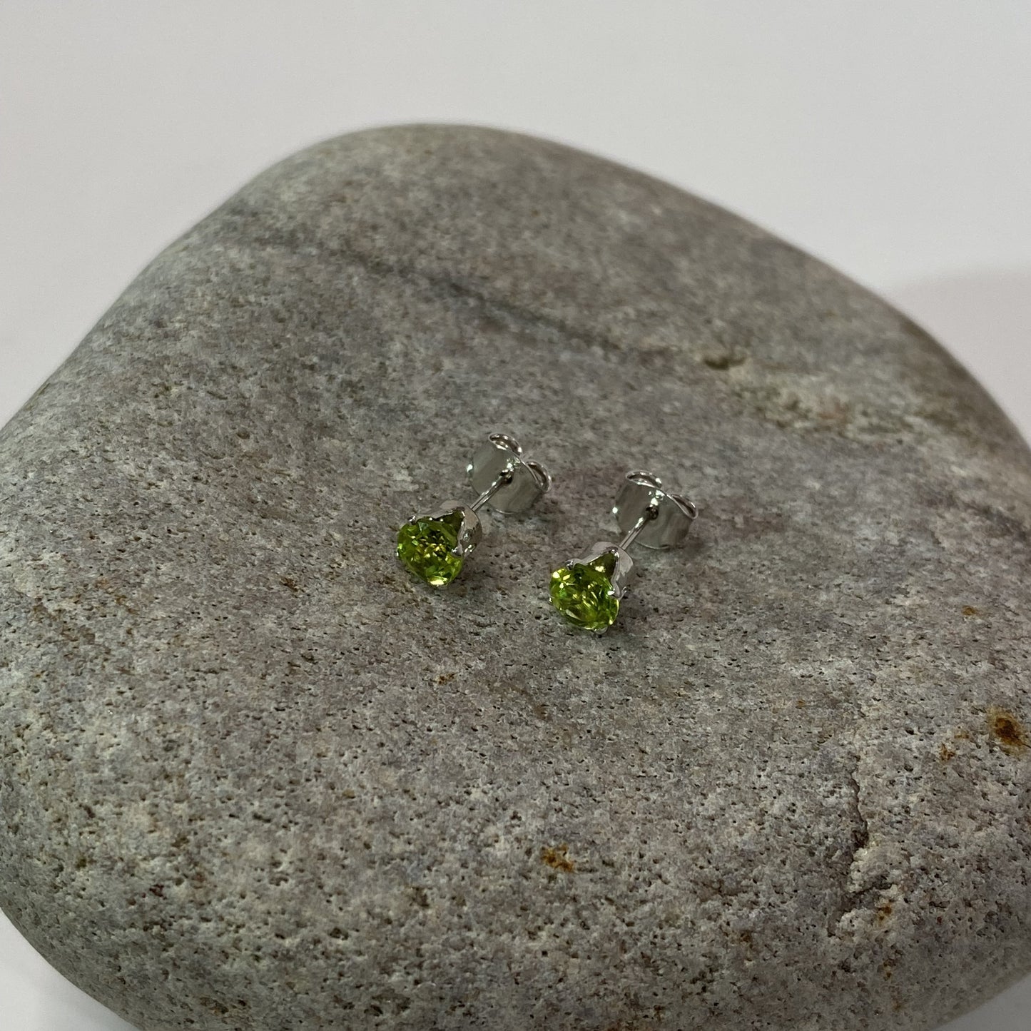 5mm Sterling Silver .925 Coloured Crystal Studs