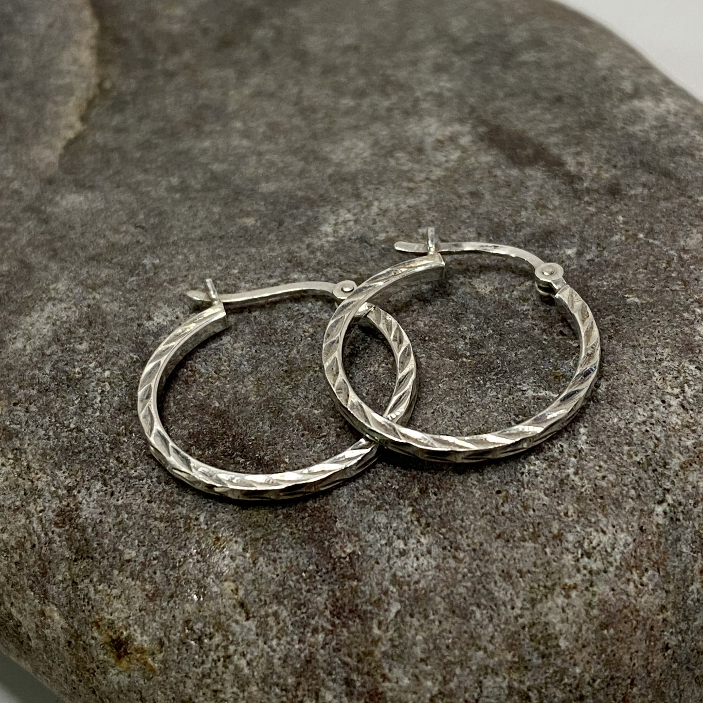 20mm Sterling Silver .925 Hoop Earrings