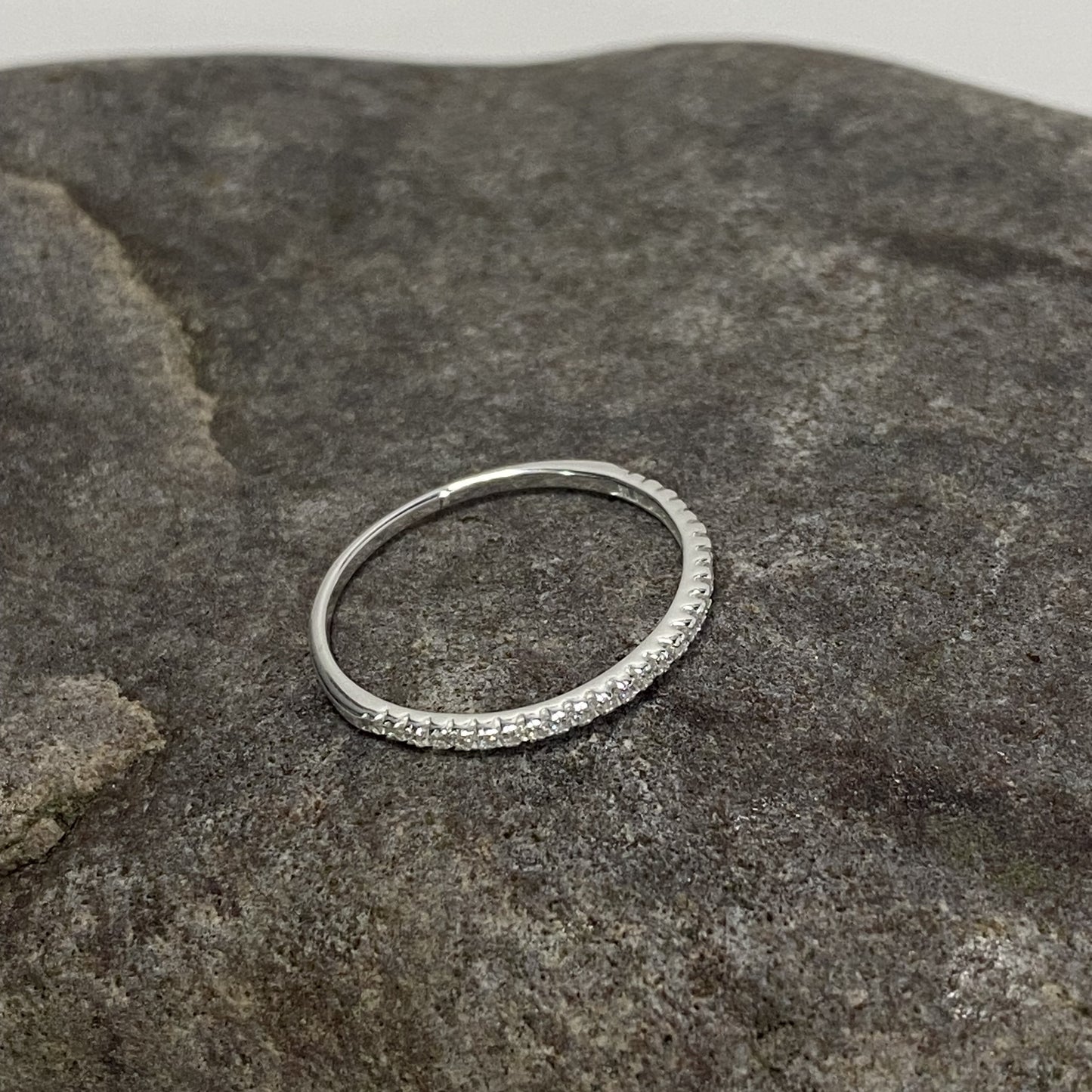 Sterling Silver .925 CZ Eternity Ring