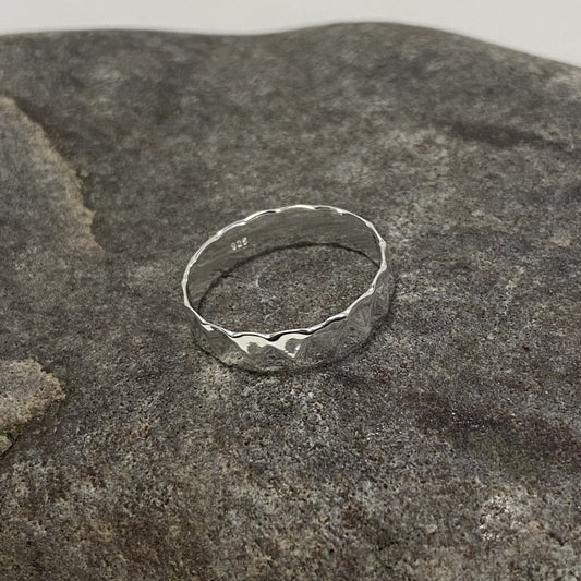 Sterling Silver .925 Patterned Band Ring