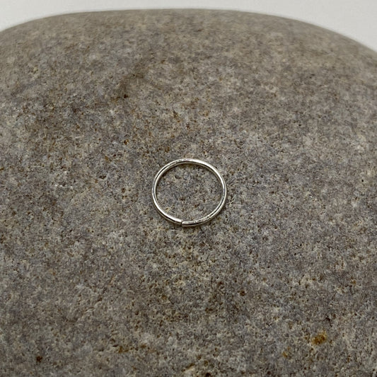 10mm Sterling Silver .925 Plain Nose Ring